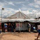 An MSF tented health facility in Panama, near the Darién Gap.