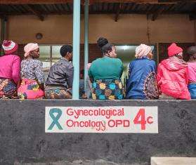 Women wait for cervical cancer treatment at Queens Elizabeth Hospital in Blantyre, Malawi.