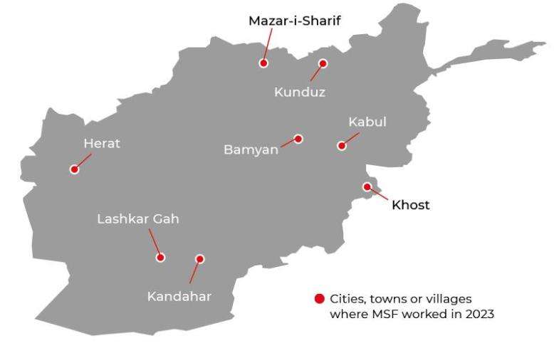 Afghanistan IAR map 2023