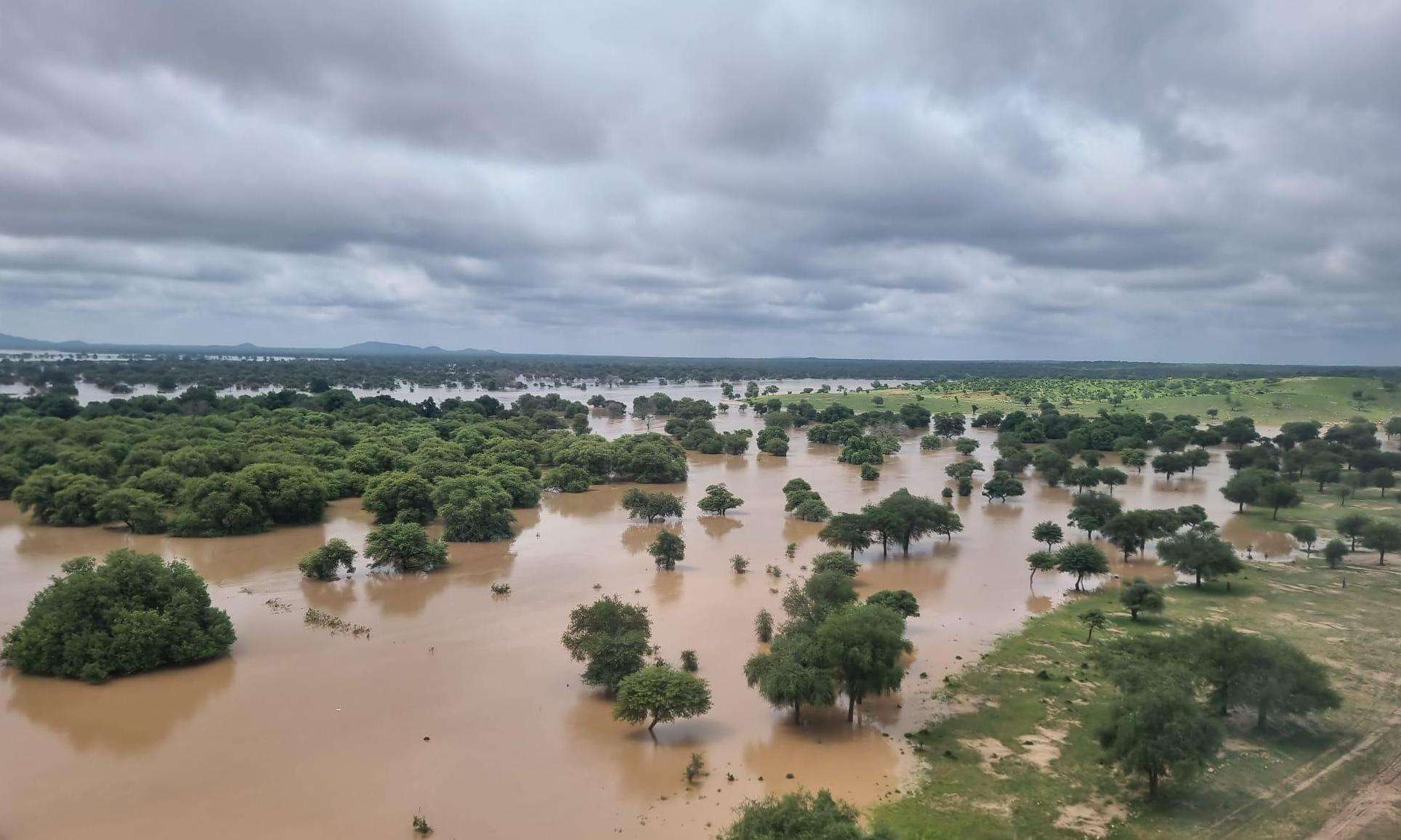 A view of massive flooding in eastern Chad. 