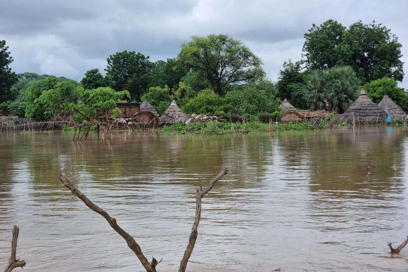 The town of Koukou in Chad has been flooded after unprecedented rains. 