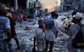 The aftermath of the 2010 earthquake in Port-au-Prince.